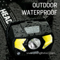 Rechargeable waterproof 150lm fishing COB Sensor headlamp